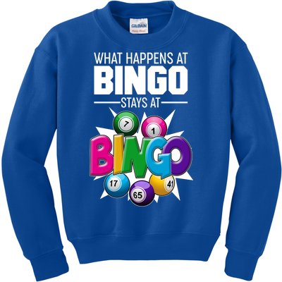 What Happens At Bingo Stays At Bingo Kids Sweatshirt