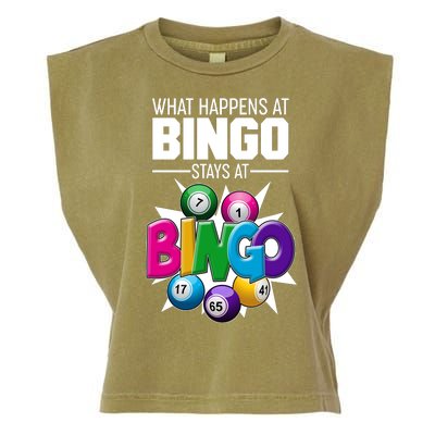 What Happens At Bingo Stays At Bingo Garment-Dyed Women's Muscle Tee