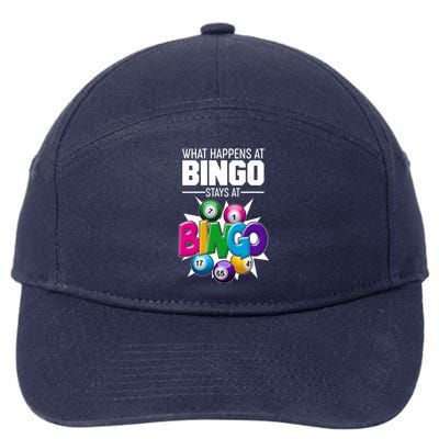 What Happens At Bingo Stays At Bingo 7-Panel Snapback Hat