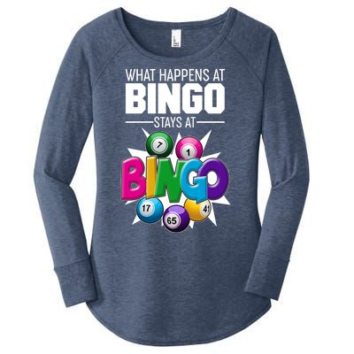 What Happens At Bingo Stays At Bingo Women's Perfect Tri Tunic Long Sleeve Shirt