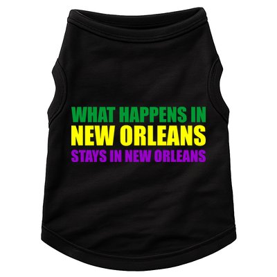 What Happens in New Orleans Stays in New Orleans Mardi Gras Doggie Tank