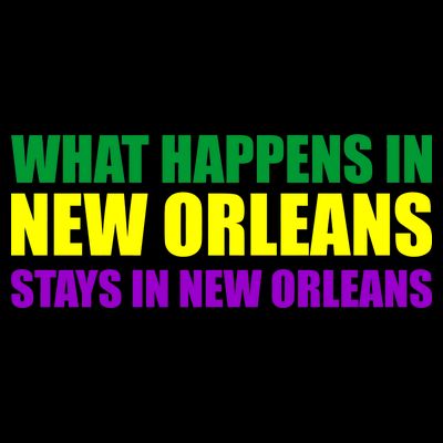 What Happens in New Orleans Stays in New Orleans Mardi Gras T-Shirt