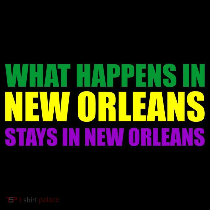 What Happens in New Orleans Stays in New Orleans Mardi Gras Drawstring Bag