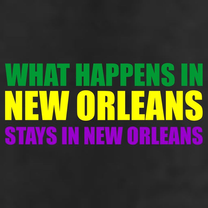 What Happens in New Orleans Stays in New Orleans Mardi Gras Golf Towel