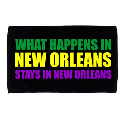 What Happens in New Orleans Stays in New Orleans Mardi Gras Microfiber Hand Towel