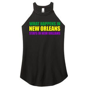 What Happens in New Orleans Stays in New Orleans Mardi Gras Women's Perfect Tri Rocker Tank