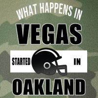 What Happens In Vegas started In Oakland Football Legacy Tie Dye Trucker Hat
