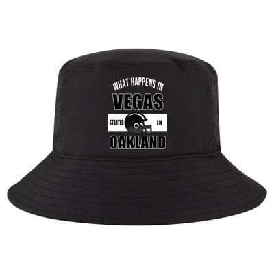 What Happens In Vegas started In Oakland Football Cool Comfort Performance Bucket Hat