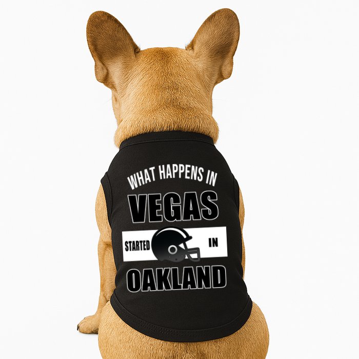 What Happens In Vegas started In Oakland Football Doggie Tank