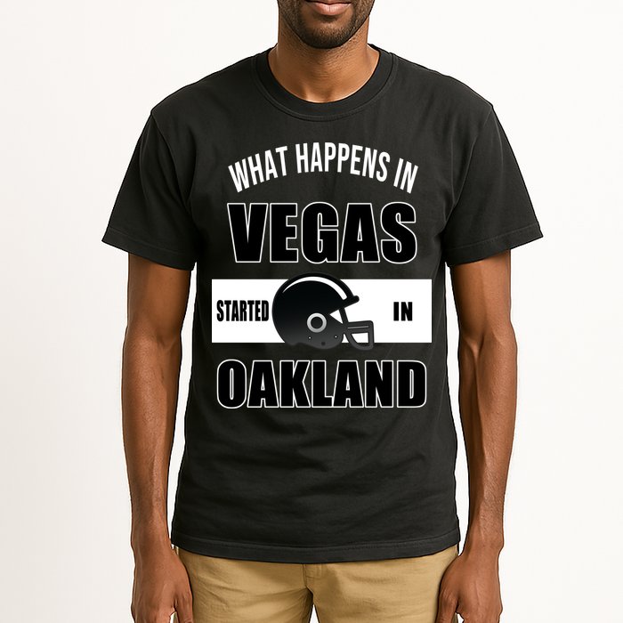What Happens In Vegas started In Oakland Football Tall T-Shirt