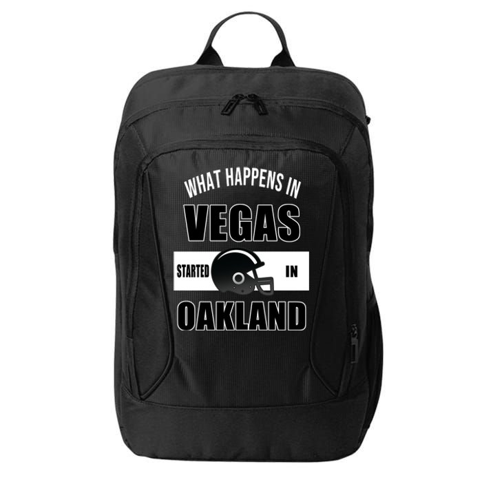 What Happens In Vegas started In Oakland Football City Backpack