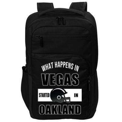 What Happens In Vegas started In Oakland Football Impact Tech Backpack