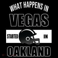 What Happens In Vegas started In Oakland Football Impact Tech Backpack