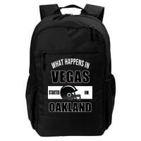 What Happens In Vegas started In Oakland Football Backpack
