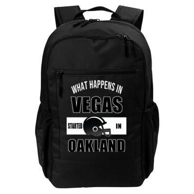 What Happens In Vegas started In Oakland Football Daily Commute Backpack