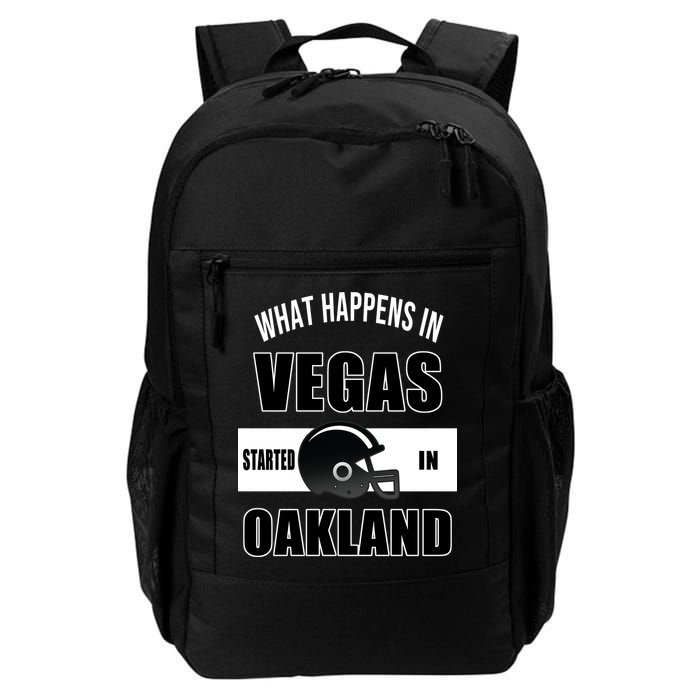 What Happens In Vegas started In Oakland Football Backpack