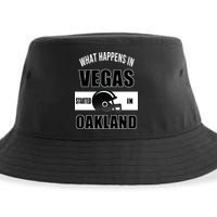 What Happens In Vegas started In Oakland Football Sustainable Bucket Hat