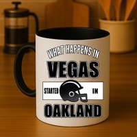 What Happens In Vegas started In Oakland Football Mug