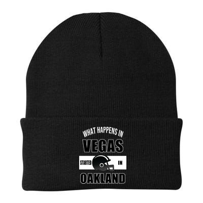 What Happens In Vegas started In Oakland Football Beanie