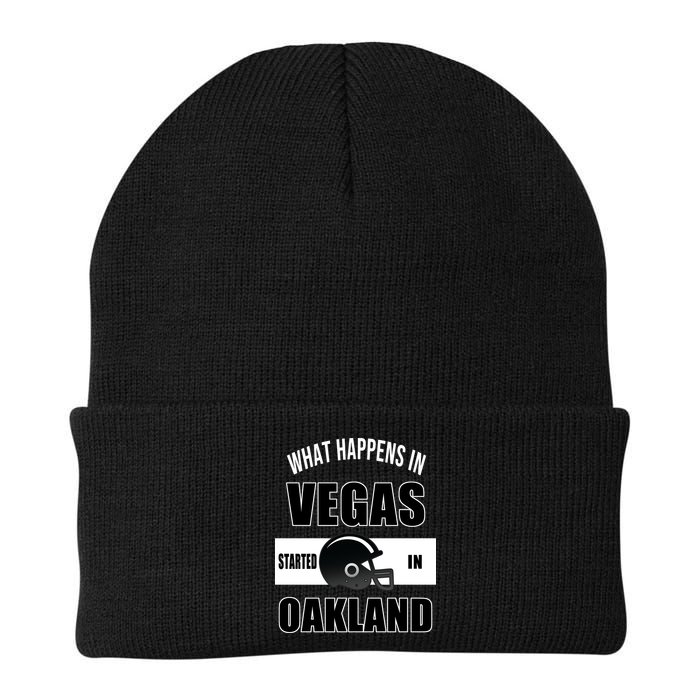 What Happens In Vegas started In Oakland Football Beanie
