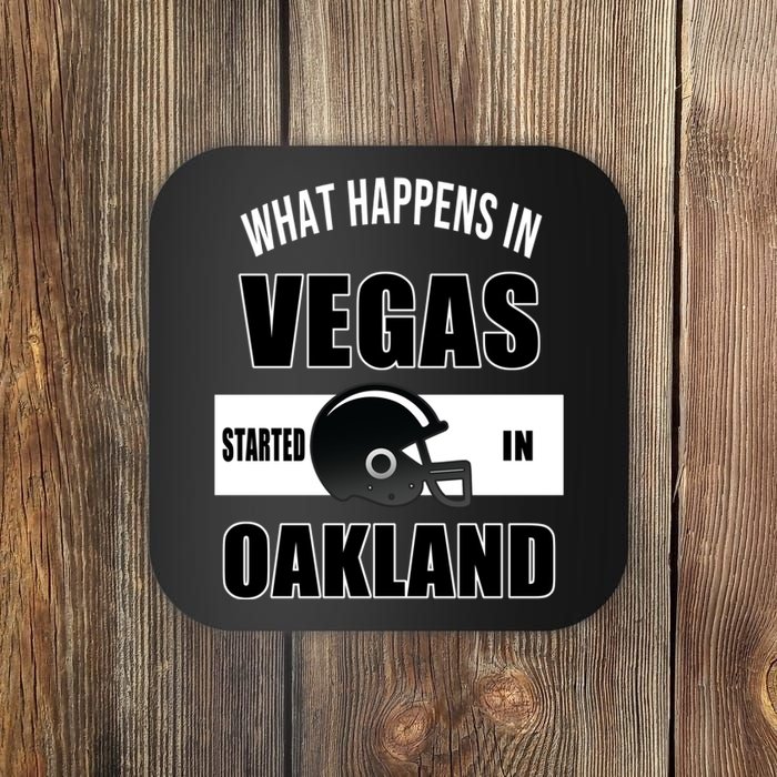 What Happens In Vegas started In Oakland Football Coaster