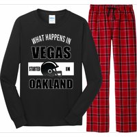 What Happens In Vegas started In Oakland Football Long Sleeve Pajama Set