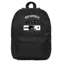 What Happens In Vegas started In Oakland Football 16 in Basic Backpack