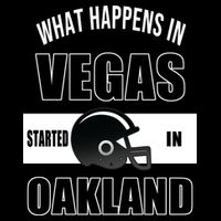 What Happens In Vegas started In Oakland Football 16 in Basic Backpack