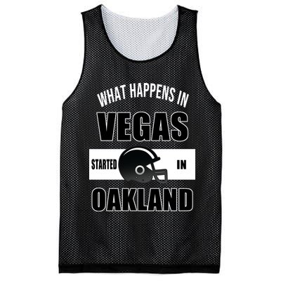 What Happens In Vegas started In Oakland Football Mesh Reversible Basketball Jersey Tank