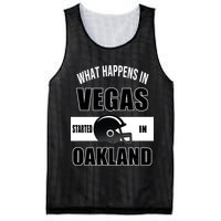 What Happens In Vegas started In Oakland Football Mesh Reversible Basketball Jersey Tank