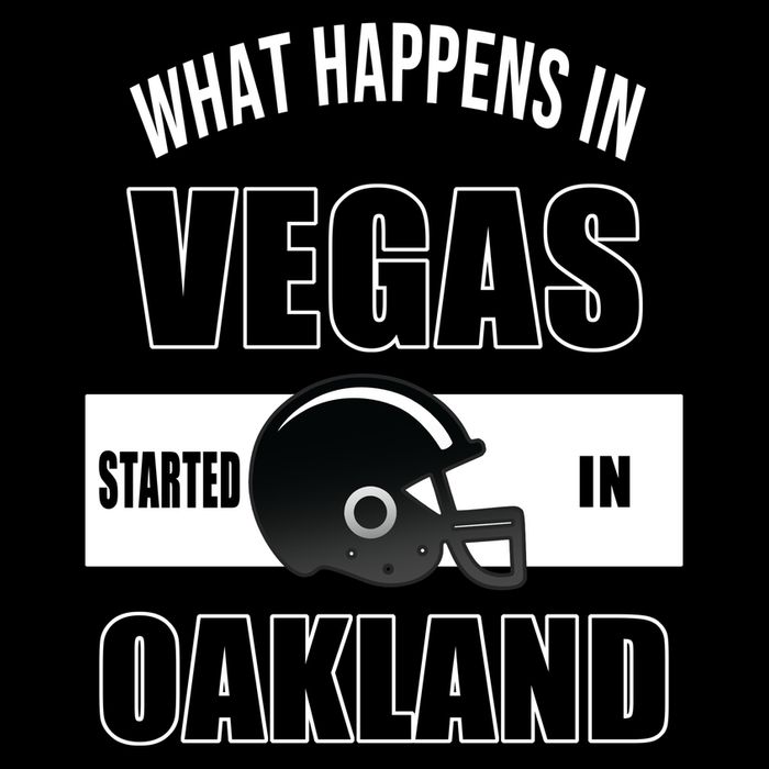 What Happens In Vegas started In Oakland Football 16oz Travel Tumbler