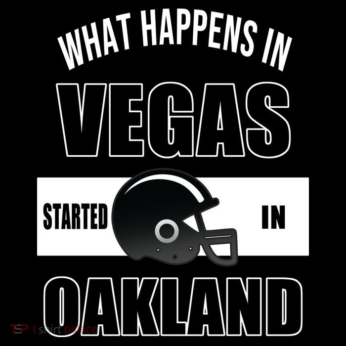 What Happens In Vegas started In Oakland Football Magnet