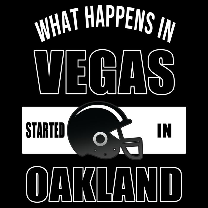 What Happens In Vegas started In Oakland Football Cooling Performance Long Sleeve Crew
