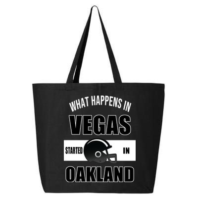What Happens In Vegas started In Oakland Football 25L Jumbo Tote