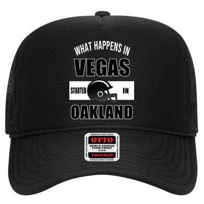 What Happens In Vegas started In Oakland Football Trucker Hat