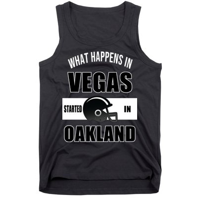 What Happens In Vegas started In Oakland Football Tank Top