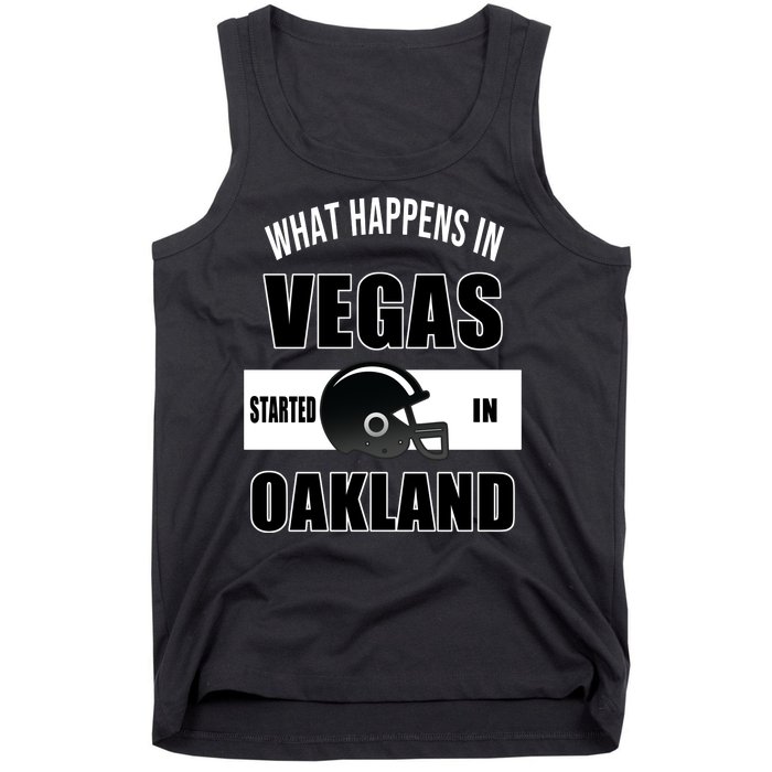 What Happens In Vegas started In Oakland Football Tank Top