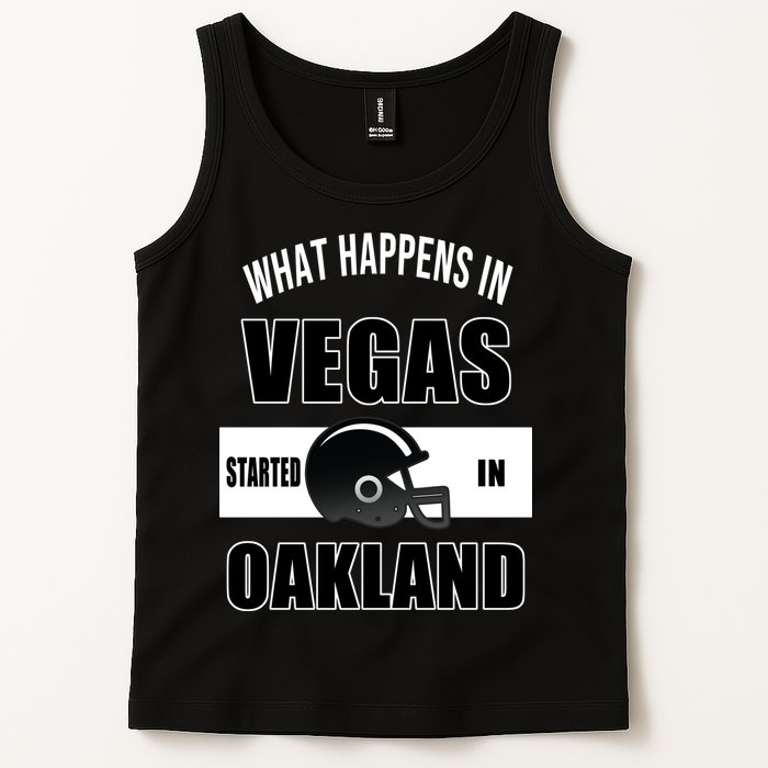 What Happens In Vegas started In Oakland Football Tank Top