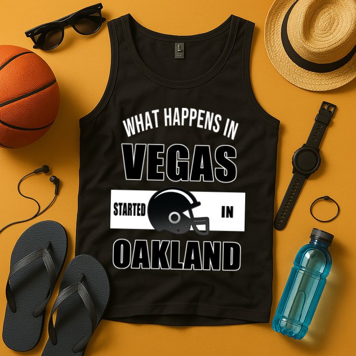 What Happens In Vegas started In Oakland Football Tank Top