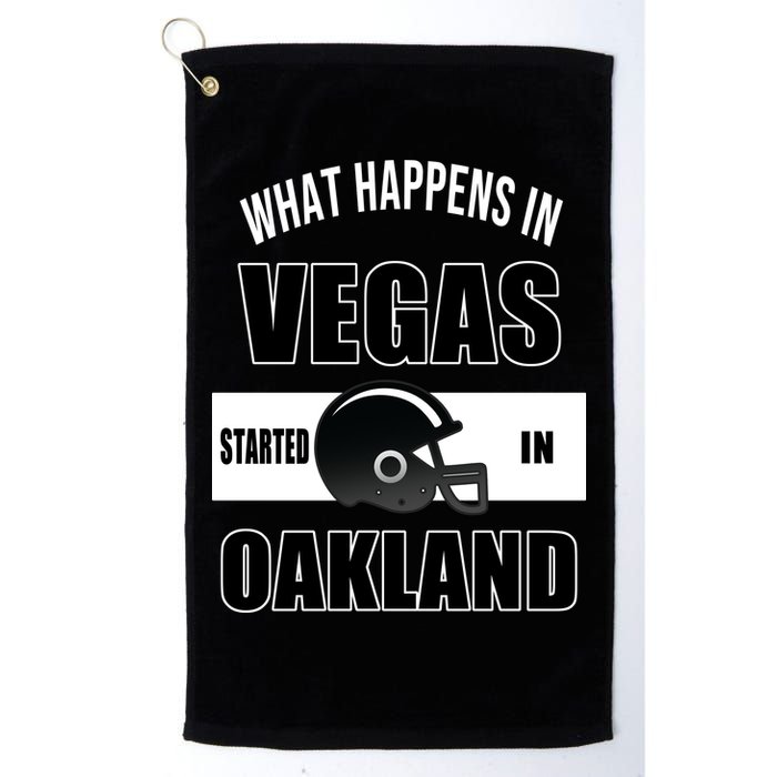 What Happens In Vegas started In Oakland Football Golf Towel