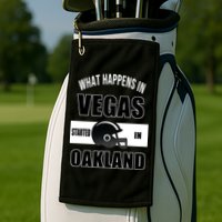What Happens In Vegas started In Oakland Football Golf Towel