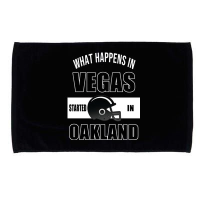 What Happens In Vegas started In Oakland Football Microfiber Hand Towel