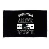 What Happens In Vegas started In Oakland Football Microfiber Hand Towel