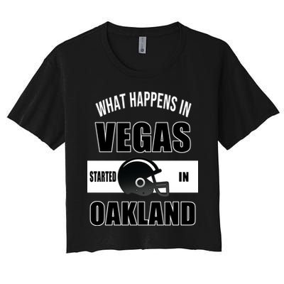What Happens In Vegas started In Oakland Football Crop Top