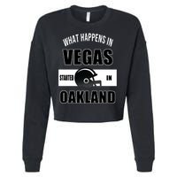 What Happens In Vegas started In Oakland Football Cropped Pullover Crew