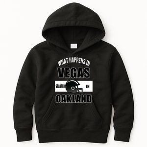 What Happens In Vegas started In Oakland Football Kids Hoodie