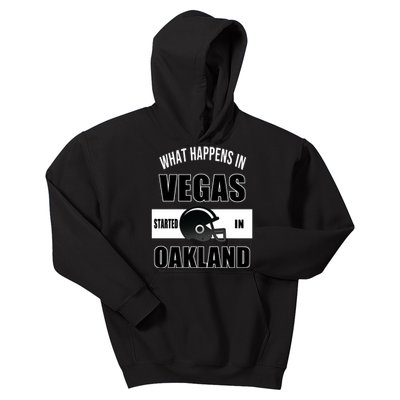 What Happens In Vegas started In Oakland Football Kids Hoodie