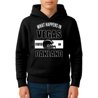 What Happens In Vegas started In Oakland Football Kids Hoodie
