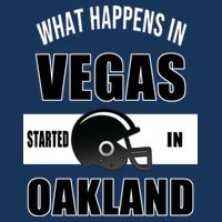 What Happens In Vegas started In Oakland Football Infant Baby Jersey Bodysuit