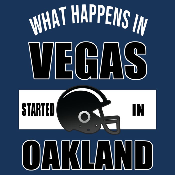 What Happens In Vegas started In Oakland Football Infant Baby Jersey Bodysuit